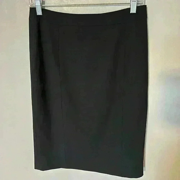 Designer black midi pencil skirt - Picture 1 of 7